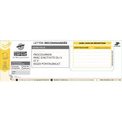 Nouveaux recommandés personnalisés avec accusé de réception