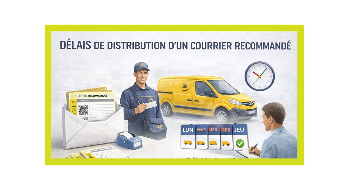 Délais de distribution d’un courrier recommandé