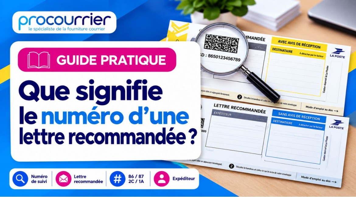 Que signifie le numéro d'une lettre recommandée (86, 87, 2C, 1A…) ?