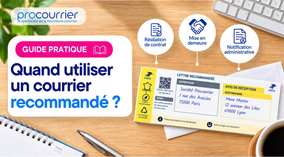 Quand utiliser un courrier recommandé ?